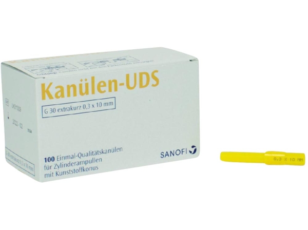 UDS-Kanülen G30 x-kurz 0,3x10 gelb 100St