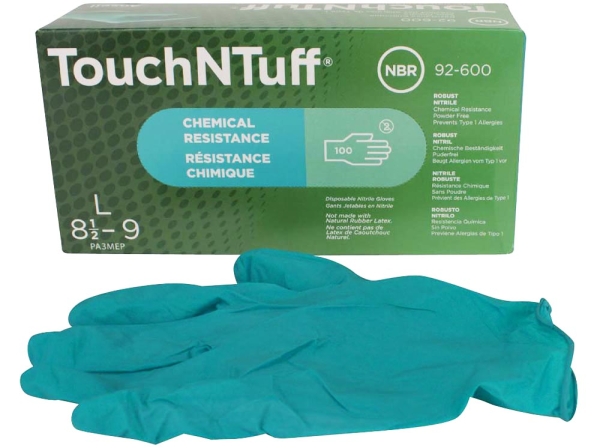 Touch N Tuff pdfr size 8.5-9 green 100pcs