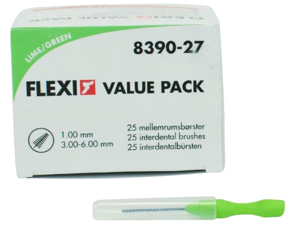 Interd.Bürste Flexi lime 1,6   25St