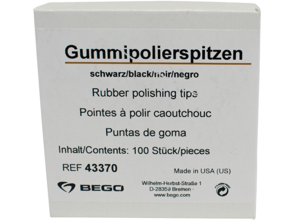 Gummipolierspitzen schwarz  100St