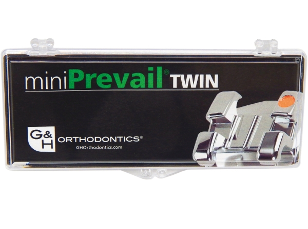 miniPrevail™ TWIN (miniPerform™), Set (OK / UK  5 - 5), Roth .022"