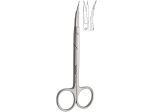 Surgical Scissors serrated, Goldman-Fox, 130 mm, curved