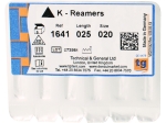 tg K-Reamers 25mm Size 020 6pcs
